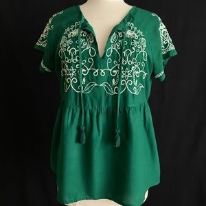 Embroidered Rayon Blouse